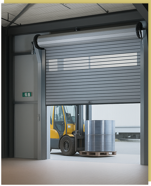 industrial garage door roll up